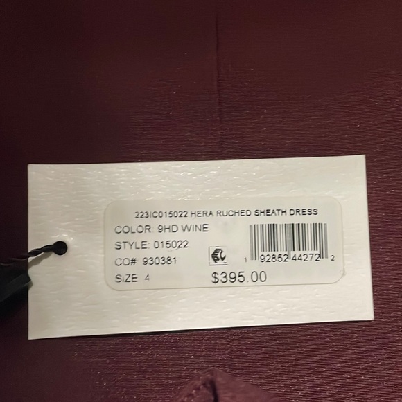 Milly Hera Sleeveless Ruched Cady Sheath Dress - Picture 3 of 5